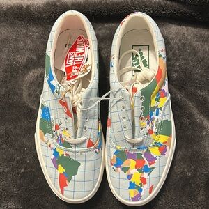Brand New Map Printed Vans